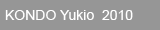 KONDO Yukio  2010